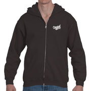 Original Hippie - Heavy Blend Zip Up Hoodie - Unisex - Dark Chocolate